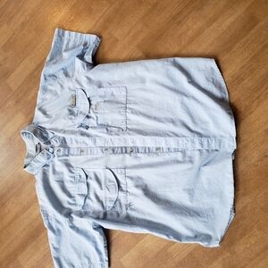 Columbia PFG fishing shirt blue size large